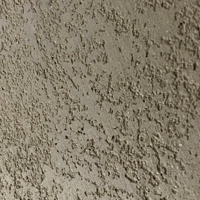 Pitted polished plaster