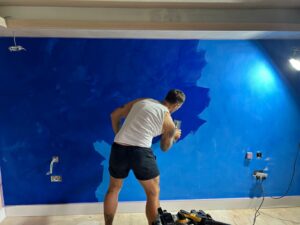 blue venetian plaster